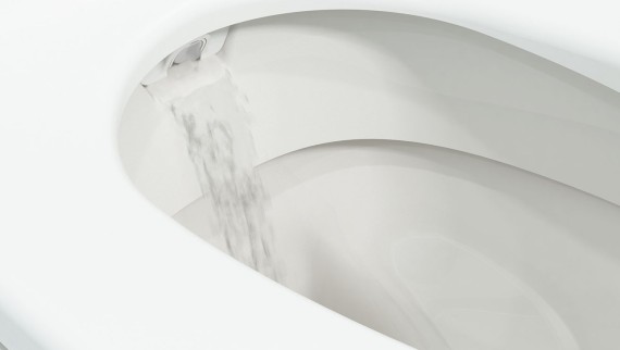 Geberit AquaClean Sela taharet mekanizması deşarjı Geberit AquaClean Sela taharet mekanizması deşarjı
